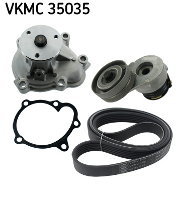 SKF Hosszbordásszíjkészlet vízpumpával VKMC35035_SKF